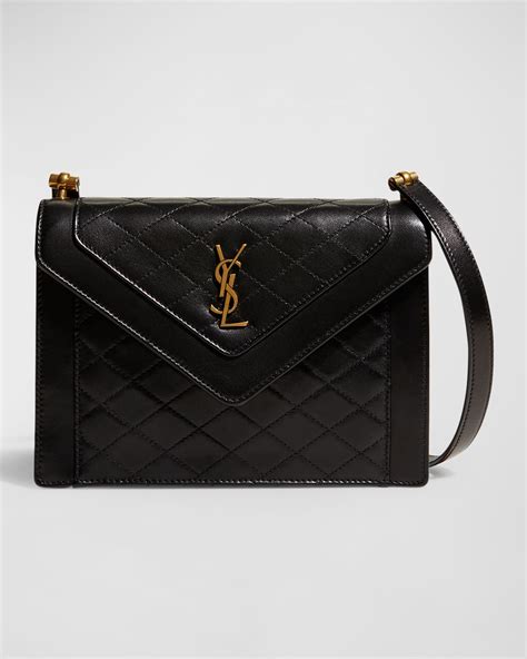 gaby mini ysl quilted leather satchel bag|ysl gaby purses.